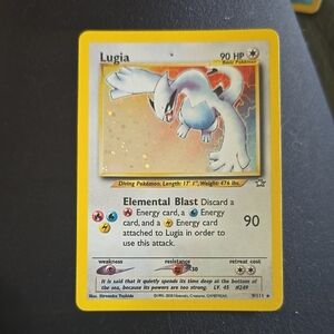 Lugia Pokémon Holo Trading Card - Yellow Border